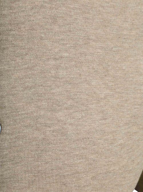 Profuomo Knitted Poloshirt Beige