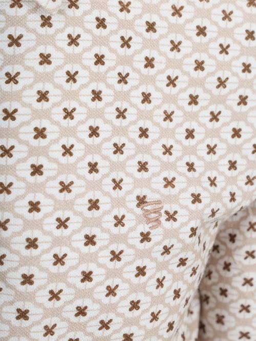 R2 Amsterdam Polo Print Beige Product / Detail