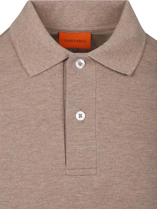 Suitable Poloshirt MEL Pique Camel Product / Detail