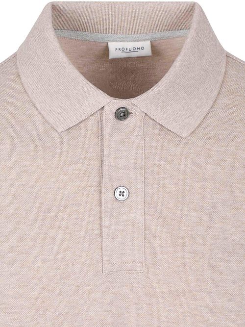 Profuomo Piqué Poloshirt Beige Product / Detail