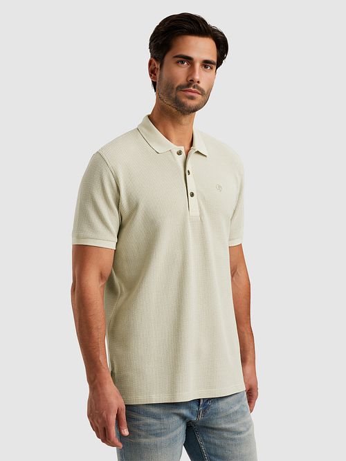 Cast Iron Polo Vaffel Struktur Ecru Model / Detail