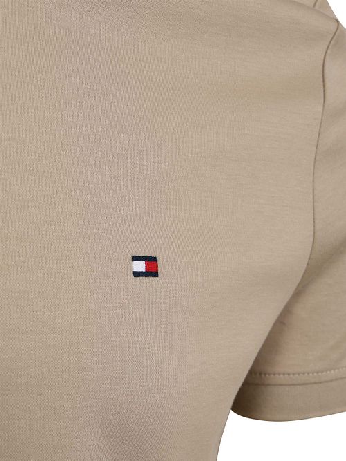 Tommy Hilfiger Half-Zip Polo Shirt Interlock Beige Product / Detail