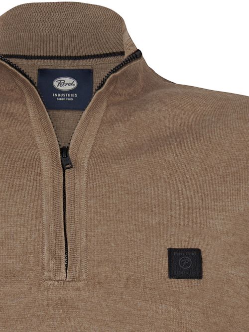 Petrol Half-Zip Sweater Oak Marron Product / Detail