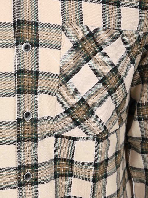 No Excess Shirt Yarn Dyed Check Beige Product / Detail
