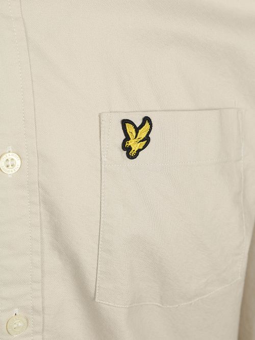 Lyle & Scott Skjorta Plain Oxford Ecru Product / Detail