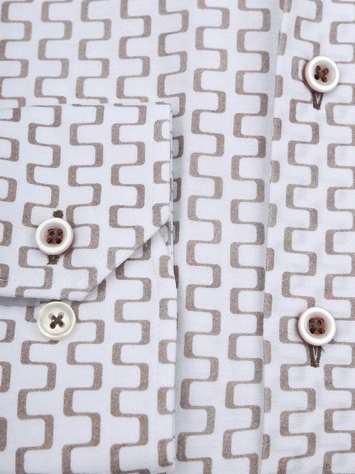 R2 Skjorta Sorona Tryck Beige Product / Detail