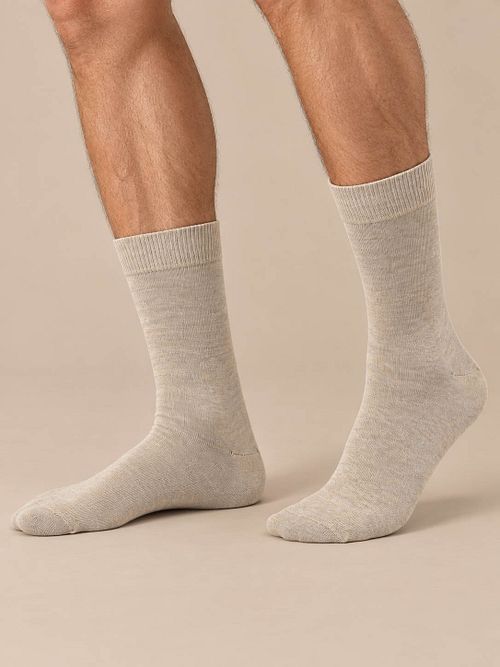 Suitable Sokken 3-Pack Print Ecru Model / Voorkant