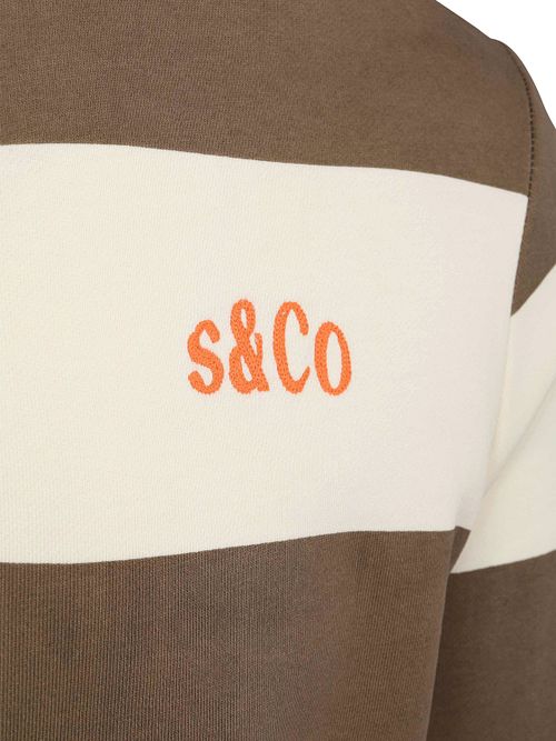 Supply & Co Langærmet Polo Stribet Brun Product / Detail