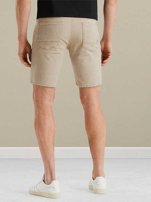 Vanguard V7 Rider Short Yarn Dyed Beige Model / Achterkant