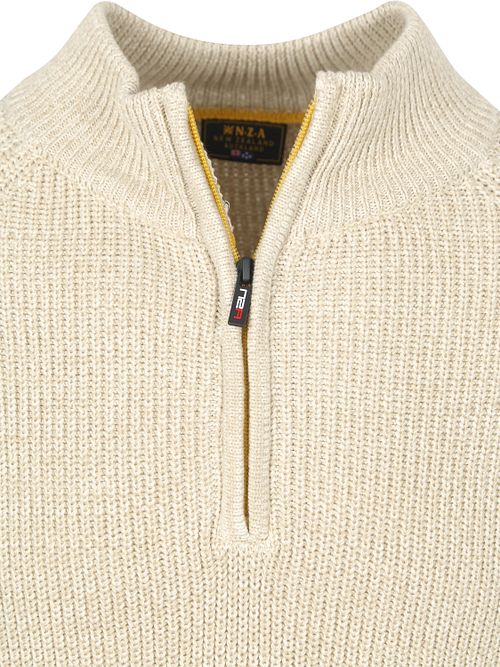 NZA Half Zip Trui Drake Warm Beige Product / Detail