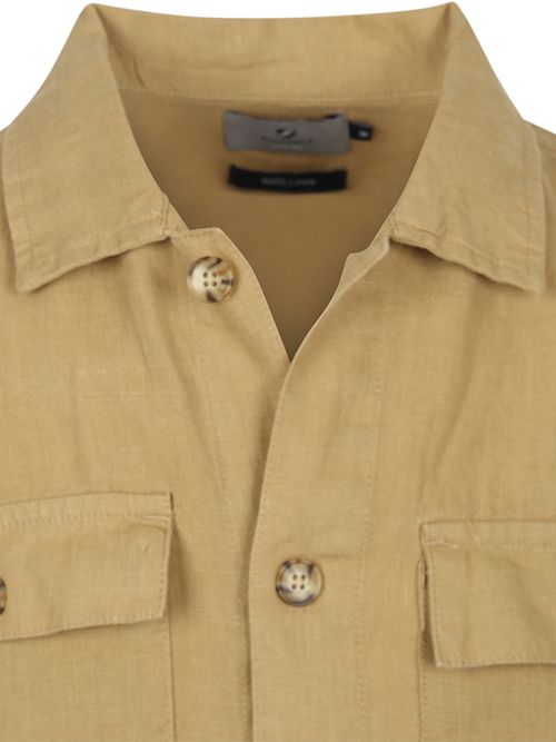 Suitable Linnen Overshirt Beige Product / Detail