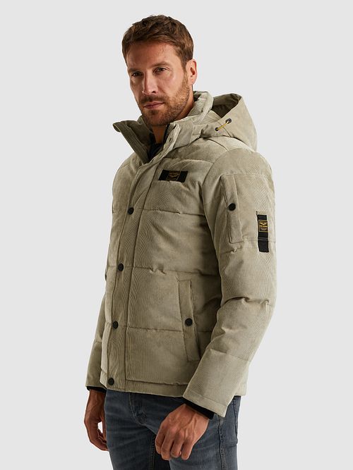 PME Legend Veste Gobbler Corduroy Beige Model / Voorkant