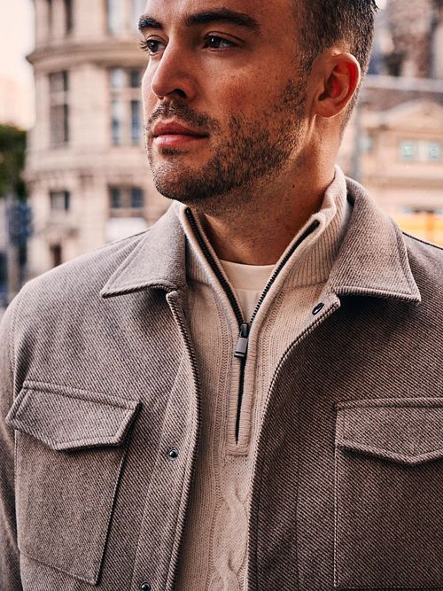 Suitable Overshirt Twill Beige