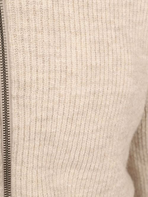 State Of Art Strickjacke Rib Structure Ecru Product / Detail