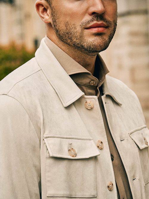 Suitable Pasetta Hemdjacke Ecru Model / Sfeerbeeld