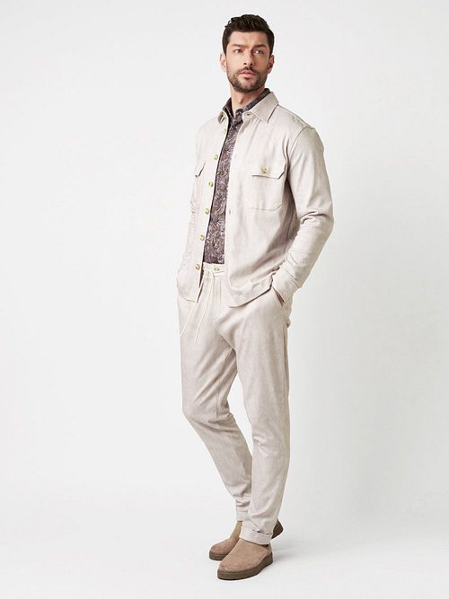 Desoto Cord Optics Overshirt Sand Model / Detail
