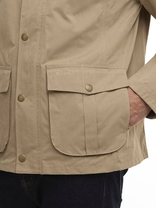 Beżowa kurtka Barbour Jack Sander Model / Detail