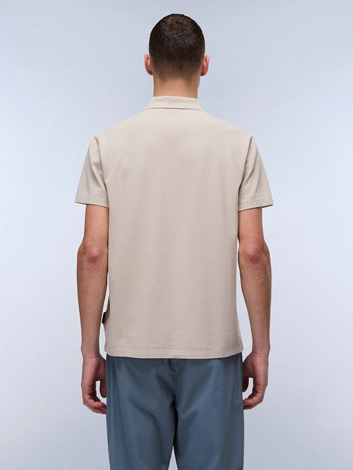 Napapijri Ealis Polo beżowe Model / Achterkant