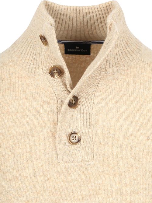 Sweter Steppin' Out Mocker z wełny jagnięcej w kolorze ecru Product / Detail