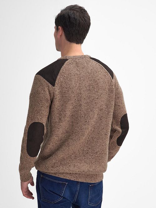 Beżowy sweter z wełny jagnięcej Barbour Raisthorpe Model / Achterkant