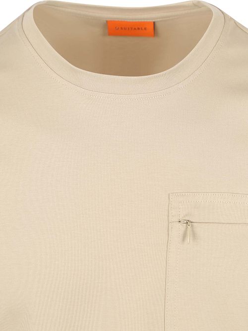 Suitable T-Shirt Sonny Pocket beżowy Product / Detail