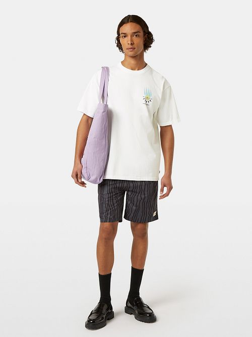 Scotch & Soda T-Shirt z grafiką w kolorze białym Model / Voorkant