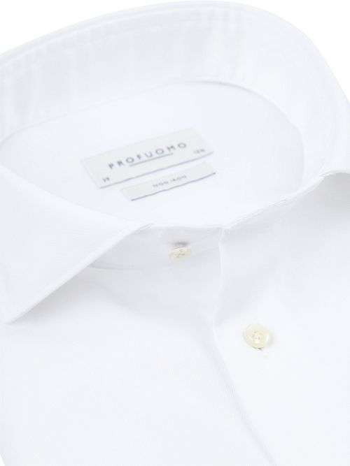 Camicia Profuomo Twill Bianca Product / Detail