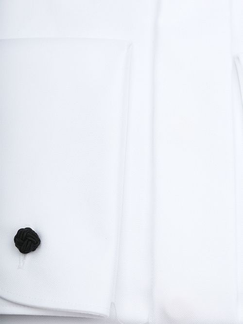 Camicia da smoking Profuomo bianca con doppio polsino Product / Detail