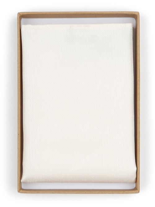 Suitable Pochette in seta off-white Verpakking