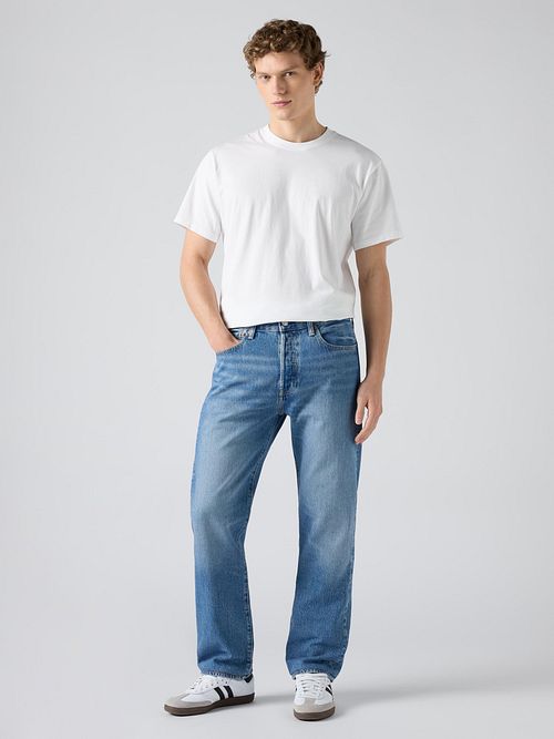 Levi's 501 Byxor Regular Fit Mörkblå Model / Voorkant