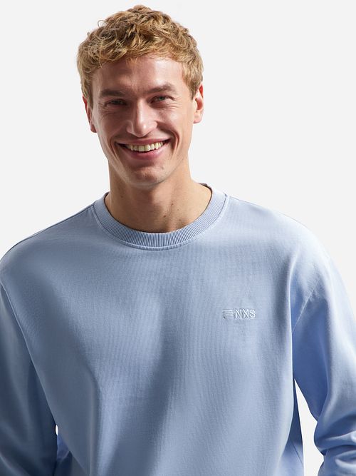 No Excess Sweater Lys Blå