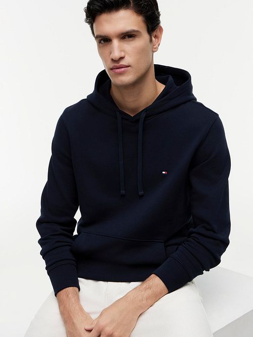 Tommy Hilfiger Hoodie Essential Marineblå Model / Voorkant