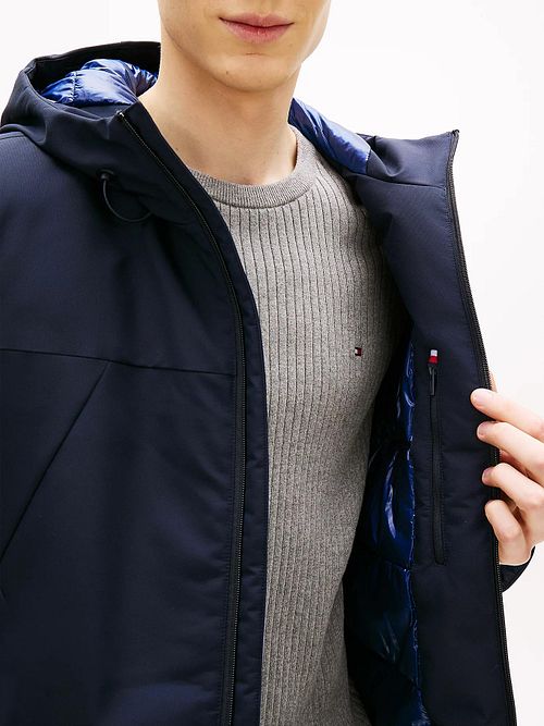 Tommy Hilfiger jacka Tech Padded Navy Model / Detail