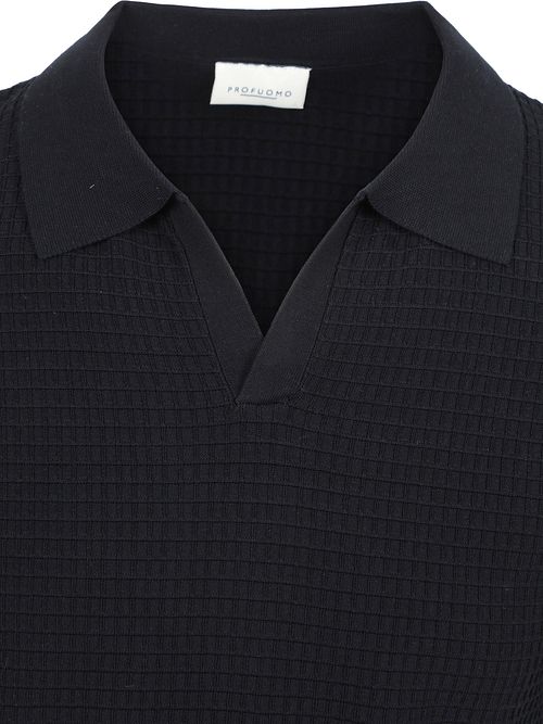 Profuomo Polo Riva Structure Marinblå Product / Detail