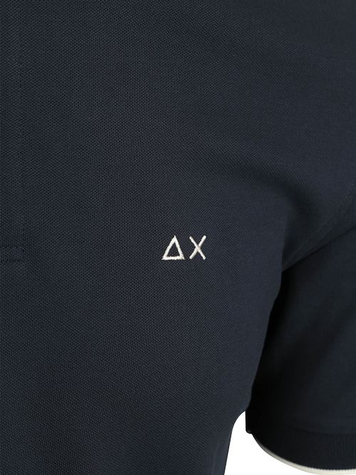 Sun68 Piké Tröja Små Rand Krag Navy Product / Detail