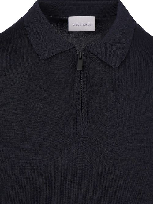 Suitable Tröjan Med Halv Dragkedja Dan Navy Product / Detail