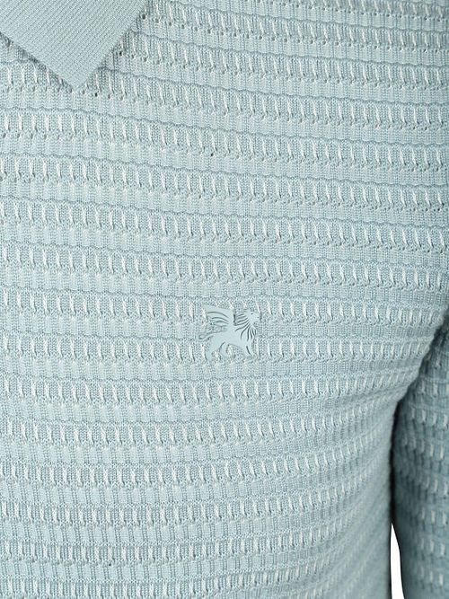 Vanguard Knitted Pologenser Arona Blå Product / Detail