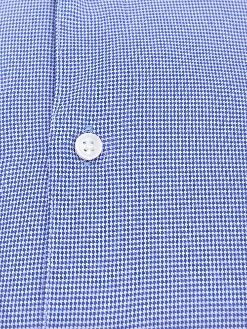 Suitable Skjorta Twill Royal Blå