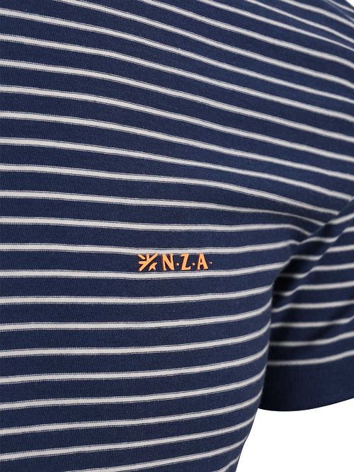 NZA T-shirt Jersey Stripe Navy Sky Product / Detail