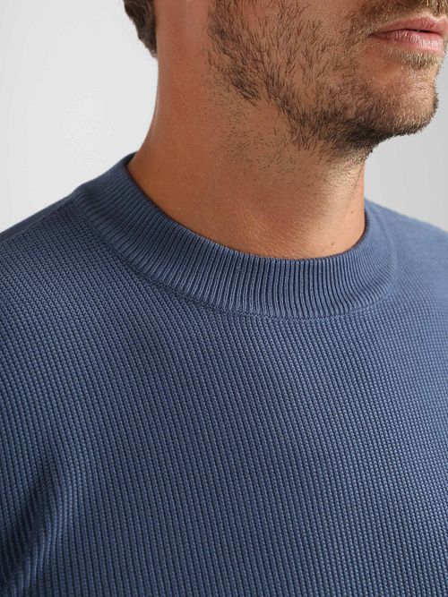 Suitable Respekt Mamase Pullover Mitternachtsblau Model / Detail