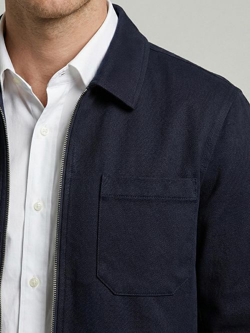 McGregor Overshirt Piqué i marineblå Model / Detail