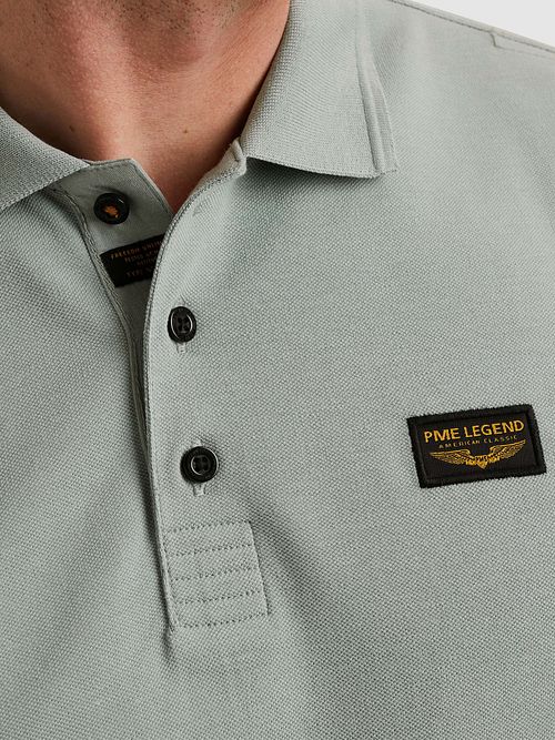 PME Legend American Classic Poloshirt Sølvblå Model / Detail