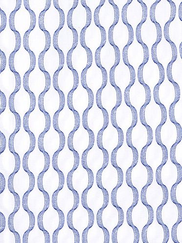 R2 Poplin Skjorte med Tryk Blå Product / Detail