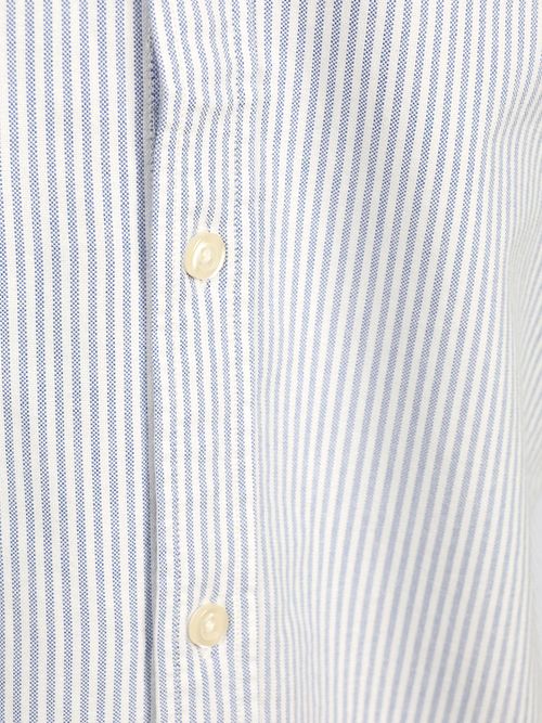 Steppin' Out Kortærmet Oxford-skjorte Yale Stribet Lyseblå Product / Detail