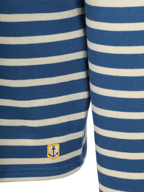 Armor-Lux Heavy Longsleeve T-shirt Stribet Blå Product / Detail