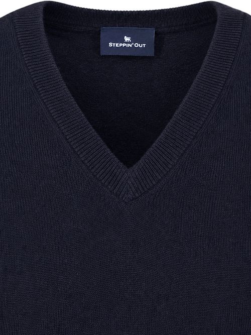 Steppin' Out Spencer Merinould Marineblå Product / Detail
