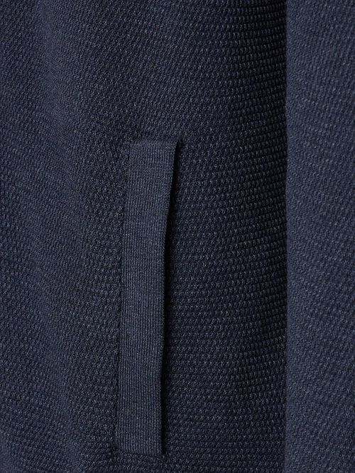 Casa Moda Vest Lynlås Navy Struktur Product / Detail