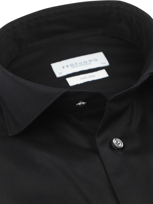Profuomo Twill Shirt Black Product / Detail