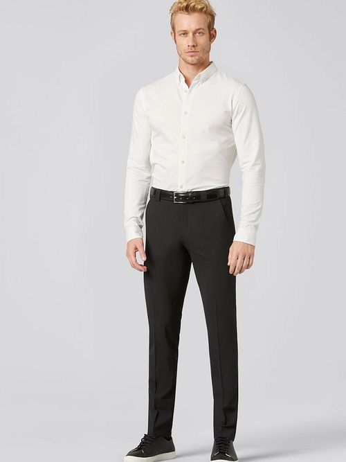 Meyer trousers Roma Woolmix Black Model / Voorkant