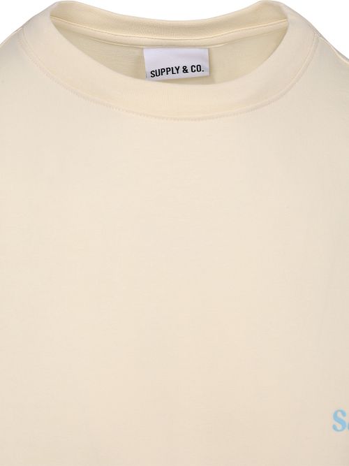 Supply & Co T-shirt Backprint Blanc Cassé Product / Detail